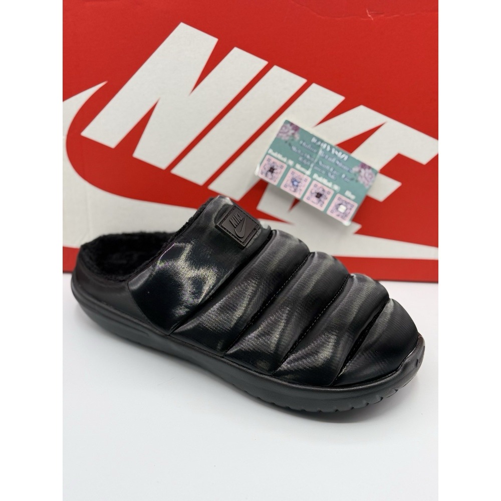 Nike Women's Burrows Black Slip-On Sport Shoes Size 8, New Without Tags